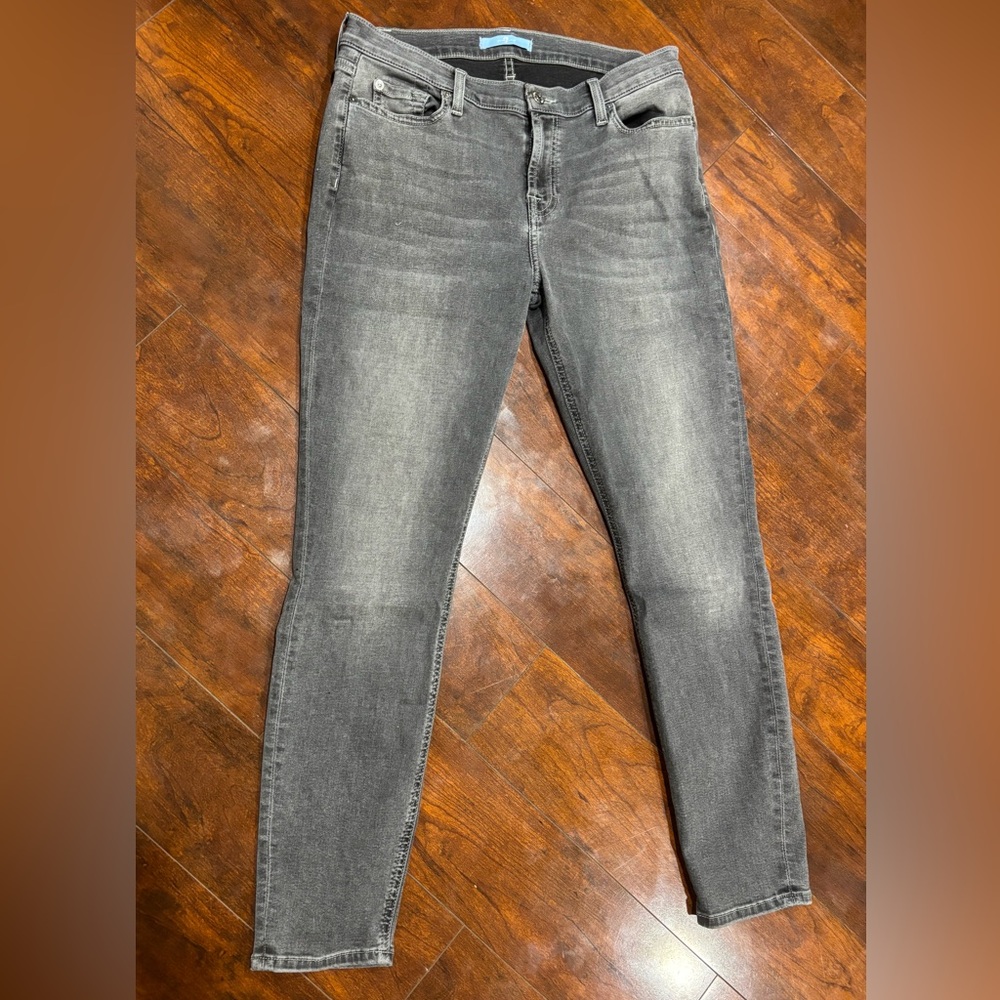 7 For All Mankind Gray Women Stretch Flex Jeans